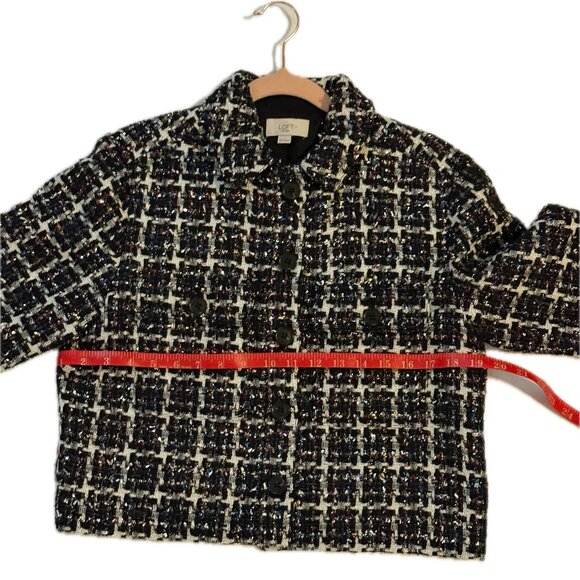 Loft Shimmer Tweed Cropped Jacket - Picture 10 of 10